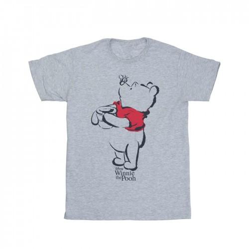 Disney Girls Winnie The Pooh Drawing Cotton T-Shirt
