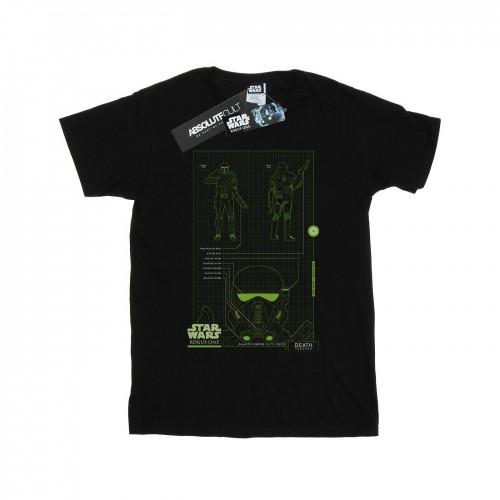 Star Wars Boys Rogue One Death Trooper Schematic T-Shirt