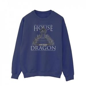 Pertemba FR - Apparel Game Of Thrones: House Of The Dragon Mens Throne Text Sweatshirt