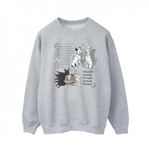 Disney Mens 101 Dalmatians Miserable Darling Sweatshirt