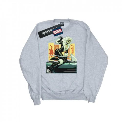 Marvel Boys Black Cat Car Sweatshirt
