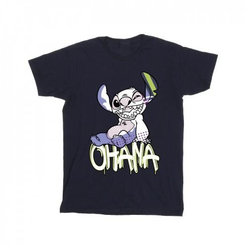 Disney Boys Lilo And Stitch Ohana Graffiti T-Shirt