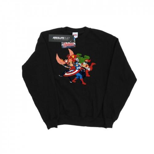 Marvel Mens Avengers Assemble Comic Team Sweatshirt