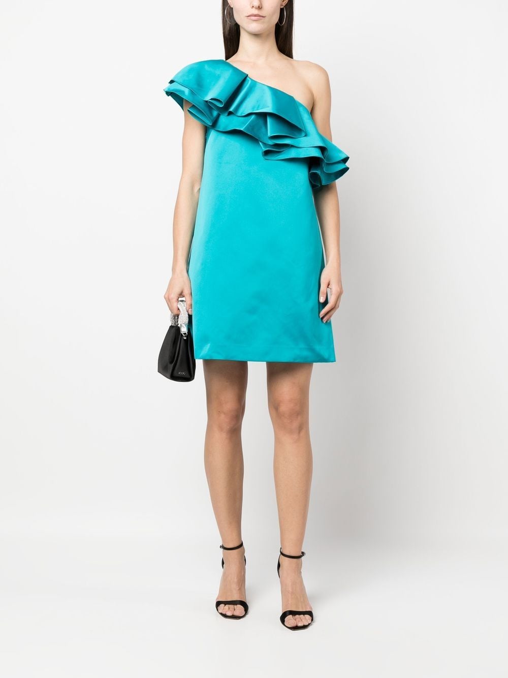 P.A.R.O.S.H. Asymmetrische mini-jurk - Blauw