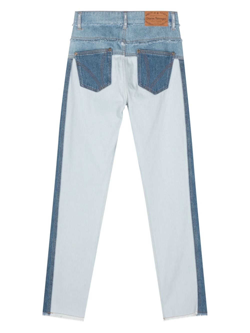 Chiara Ferragni Jeans met toelopende pijpen en franje - Blauw