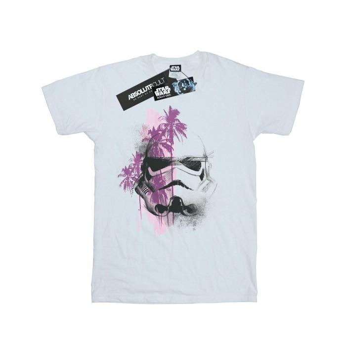 Star Wars Boys Rogue One Stormtrooper Palm Trees T-Shirt