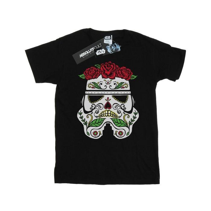Star Wars Boys Stormtrooper Day Of The Dead T-Shirt