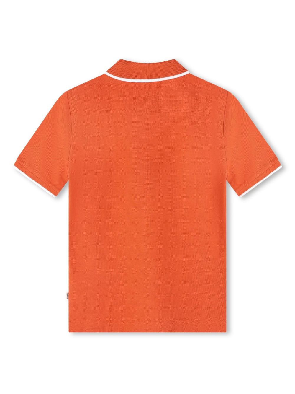 BOSS Kidswear Poloshirt met logoprint - Oranje