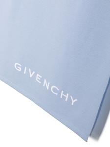 Givenchy Sjaal met geborduurd logo - Blauw