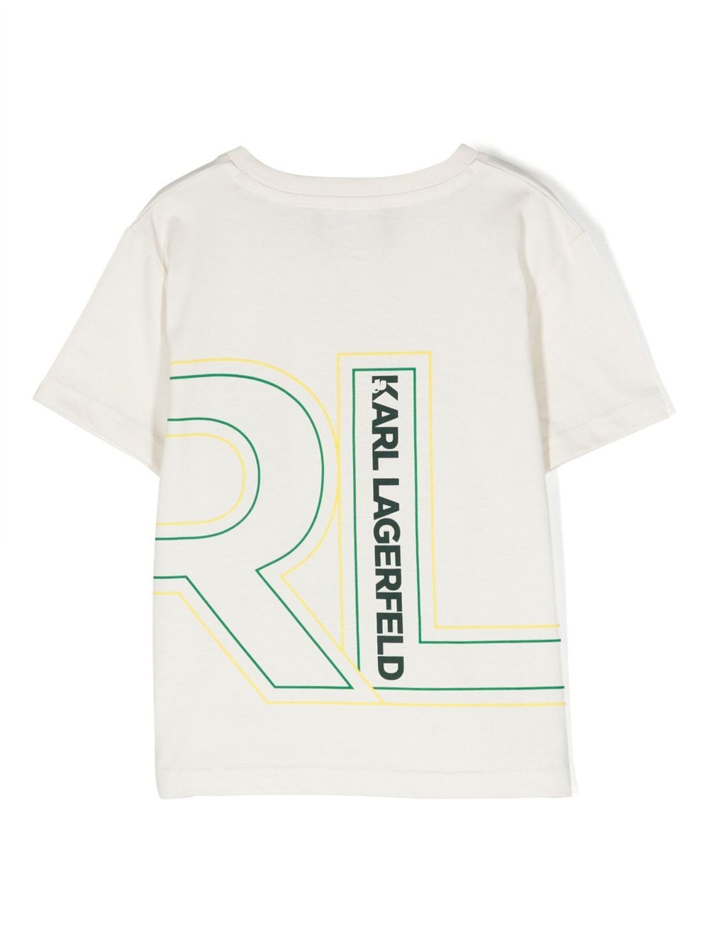 Karl Lagerfeld Kids T-shirt met logoprint - Beige