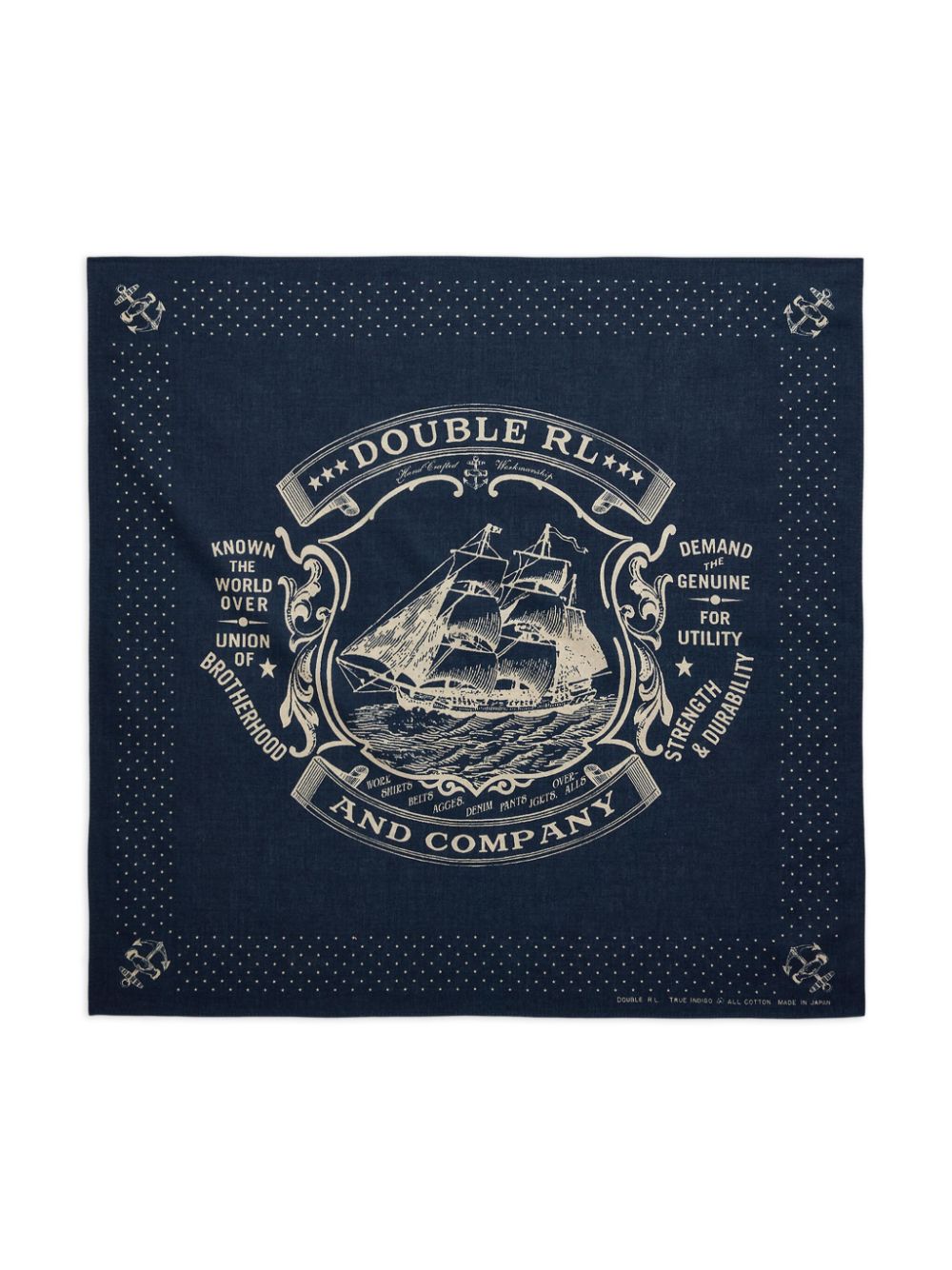 Ralph Lauren RRL Sjaal met print - Blauw