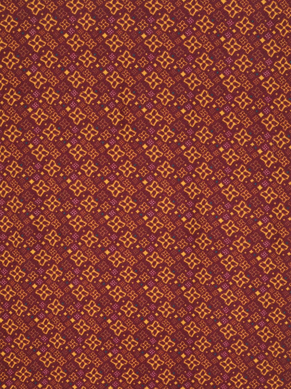 Tagliatore Sjaal met geometrische print van wolblend - Rood