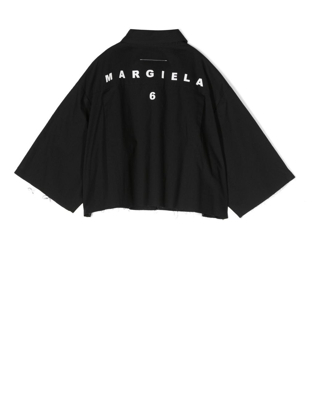 MM6 Maison Margiela Kids T-shirt met logoprint - Zwart