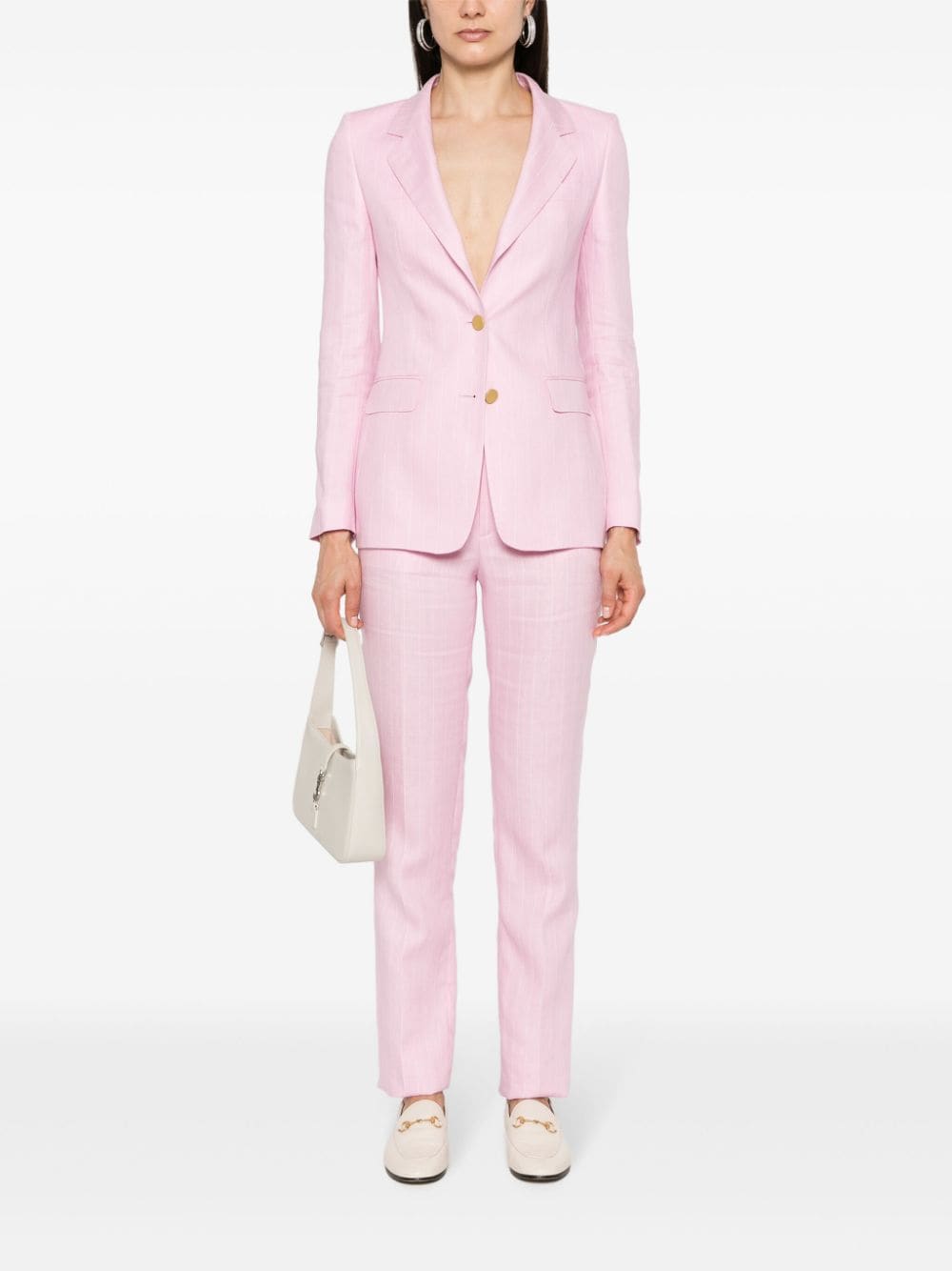 Tagliatore single-breasted pinstripe suit - Roze