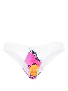 Dsquared2 graffiti-print thong - Wit