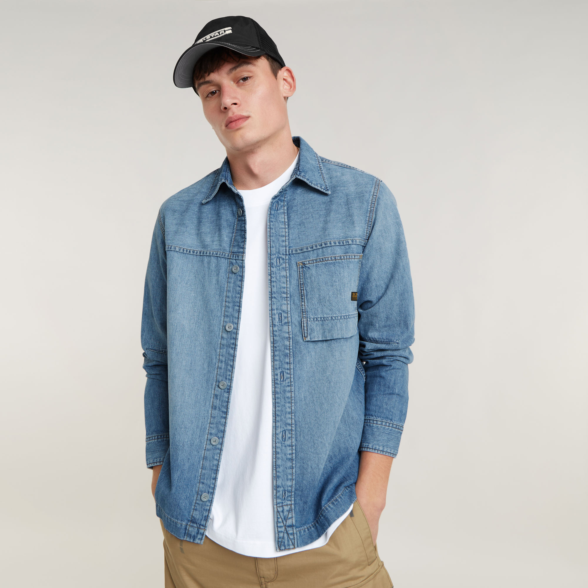 G-Star RAW 1-Pocket Regular Denim Shirt - Lichtblauw - Heren