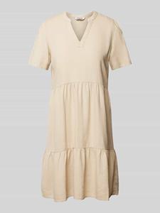 Only Mini-jurk van een mix van linnen en viscose, model 'TIRI'