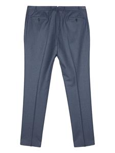 Corneliani Wollen pantalon met toelopende pijpen - Blauw