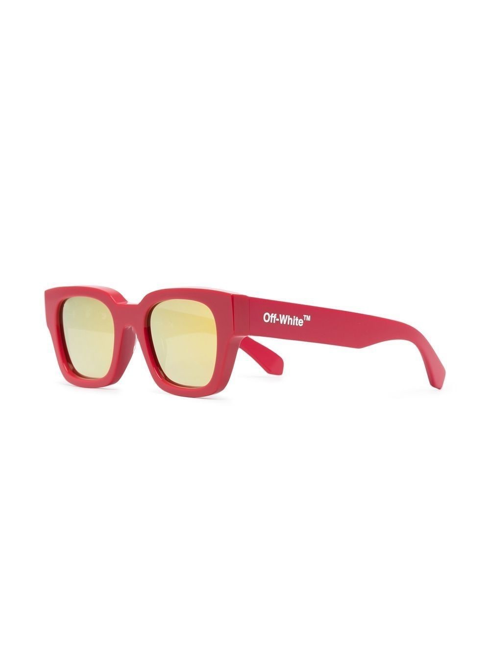 Off-White Zurich zonnebril met vierkant montuur - 2576 RED GOLD MIRROR