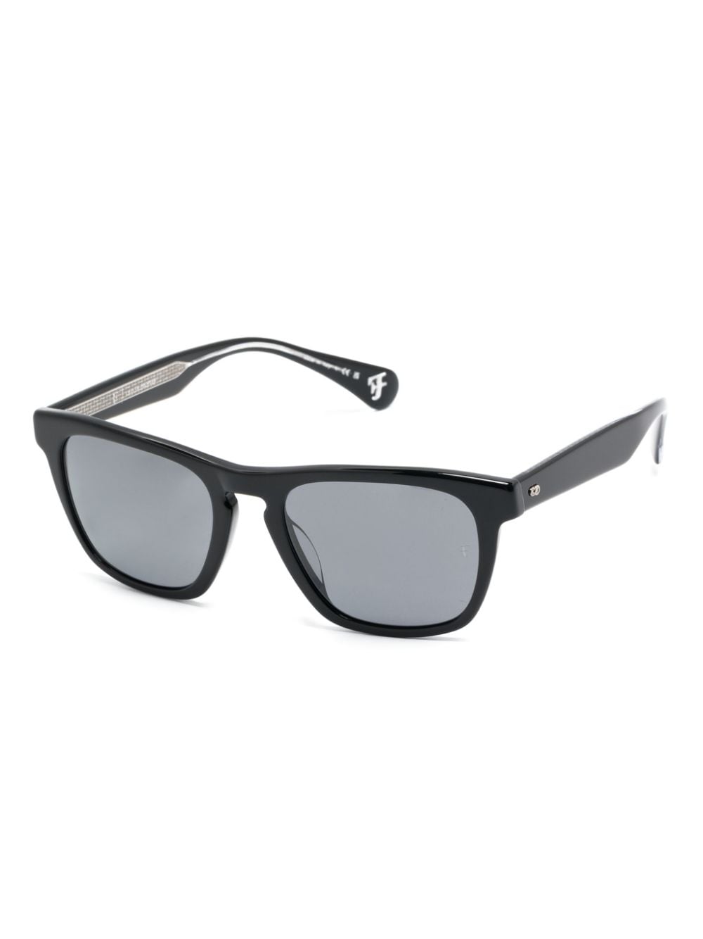 Oliver Peoples R-3 square-frame sunglasses - Zwart
