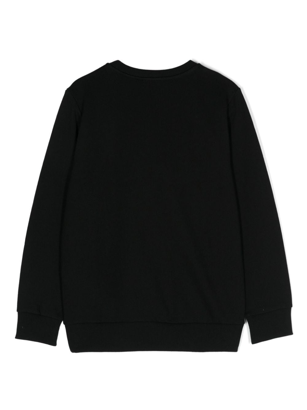 Balmain Kids Jersey sweater met stras logo - Zwart