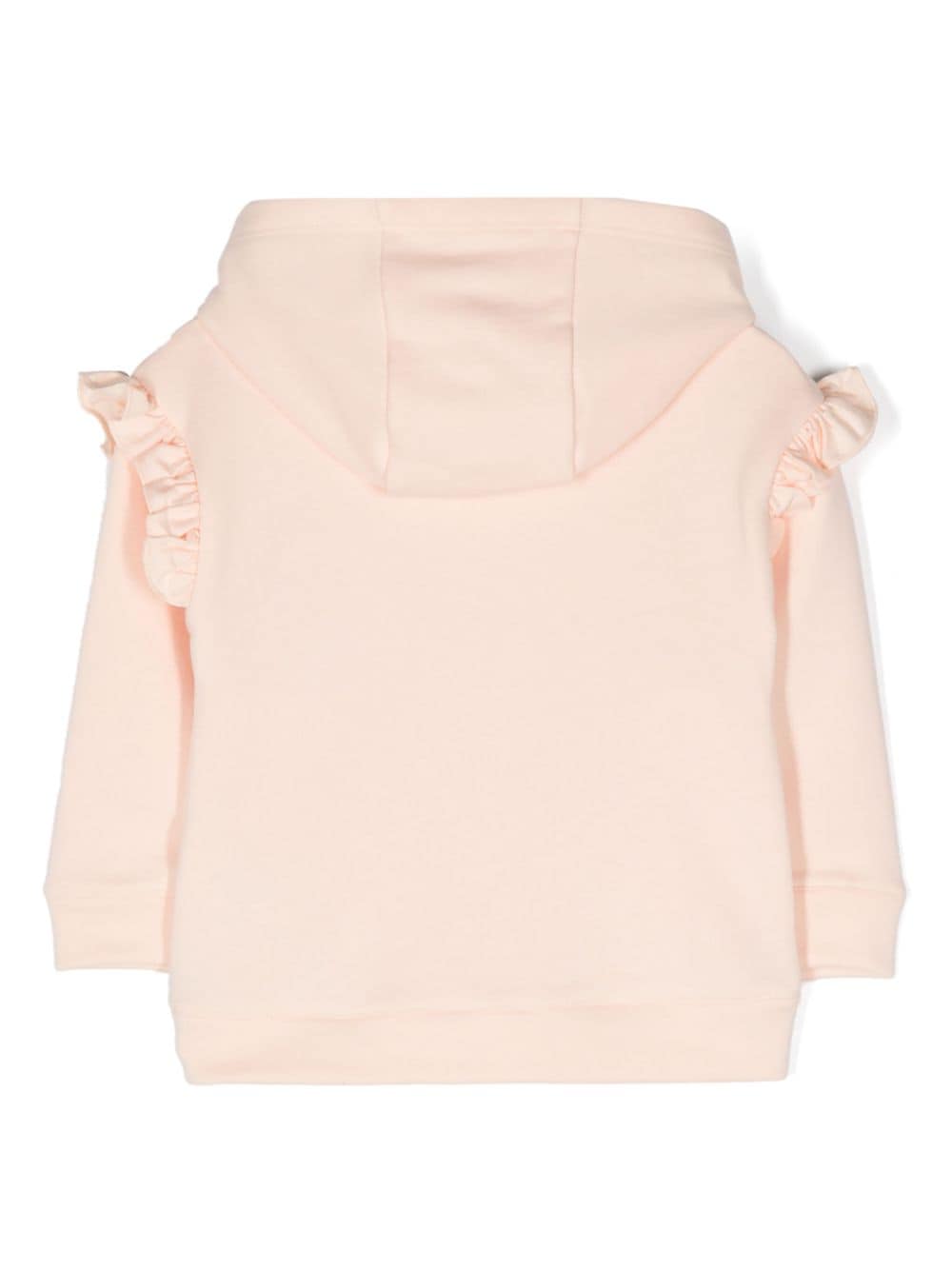 Chloé Kids Katoenen hoodie met geborduurd logo - Roze