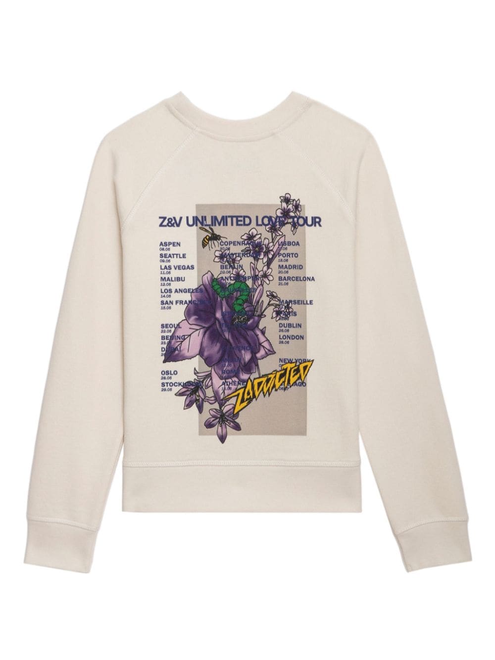 Zadig & Voltaire Kids Sweater met logoprint - Beige