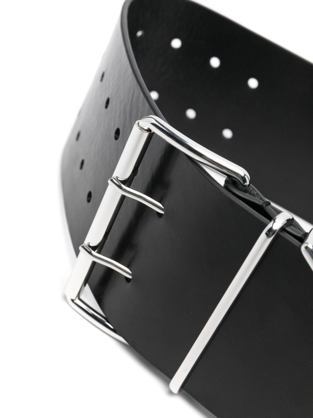 Y/Project Y-hardware leather belt - Zwart