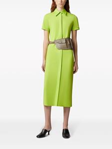 Tod's Midi-jurk met puntkraag korte mouwen - Groen