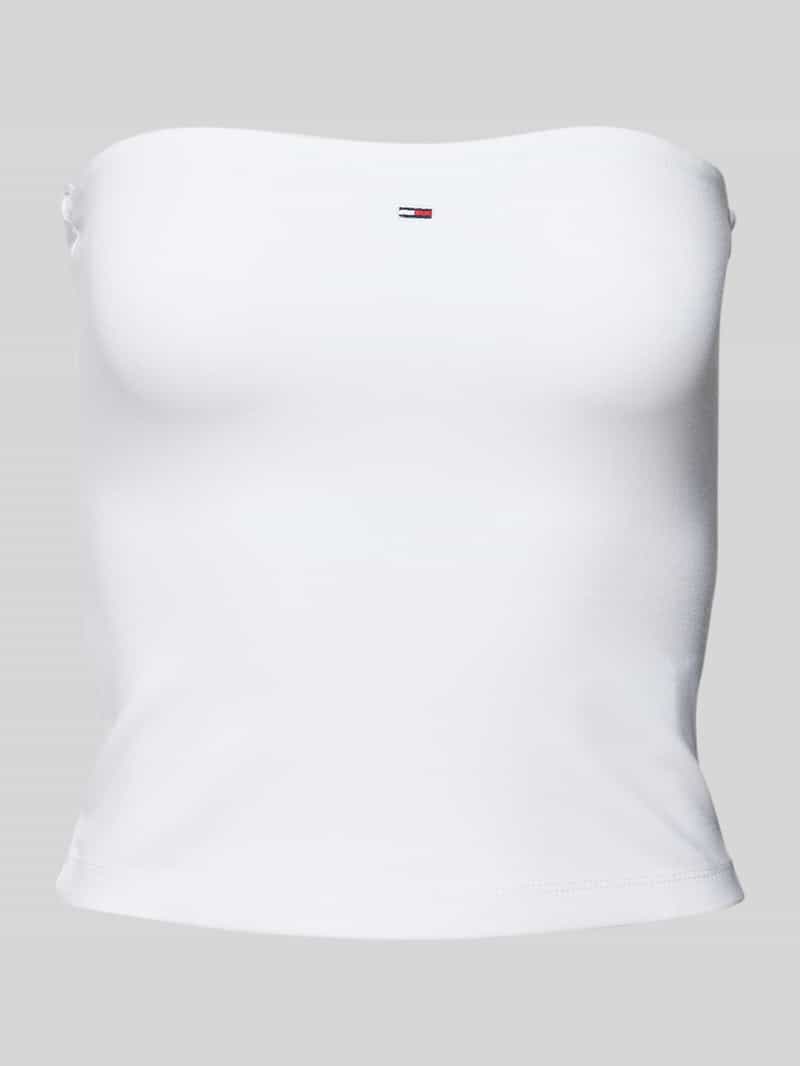 Tommy Jeans Bandeautop "TJW SLIM ESSENTIAL TUBE TOP", mit Tommy Jeans Logo-Flag