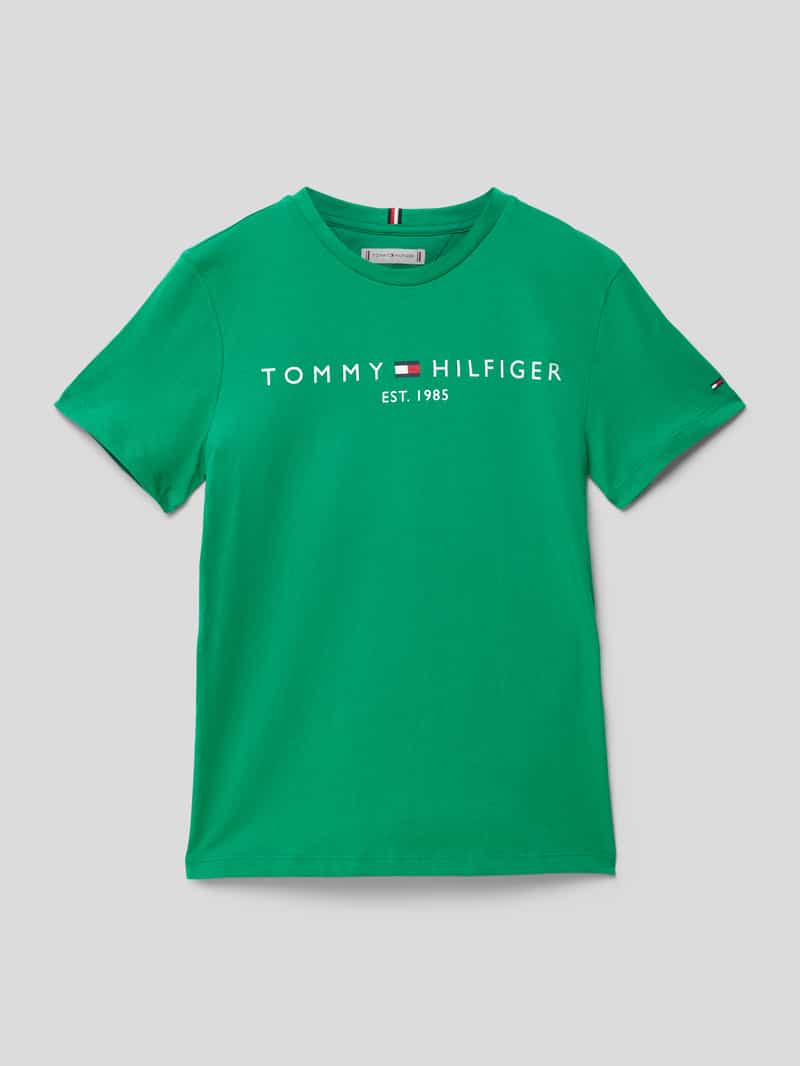 Tommy Hilfiger Teens T-shirt met labelprint, model 'ESSENTIAL'