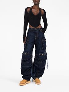 The Attico Low waist jeans - Blauw