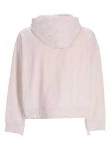 BOSS Cropped hoodie met logoprint - Roze