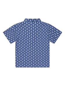 Rachel Riley anchor-print cotton shirt - Blauw