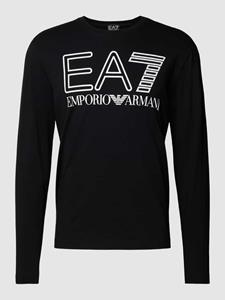 EA7 Emporio Armani Shirt met lange mouwen en label- en logoprint