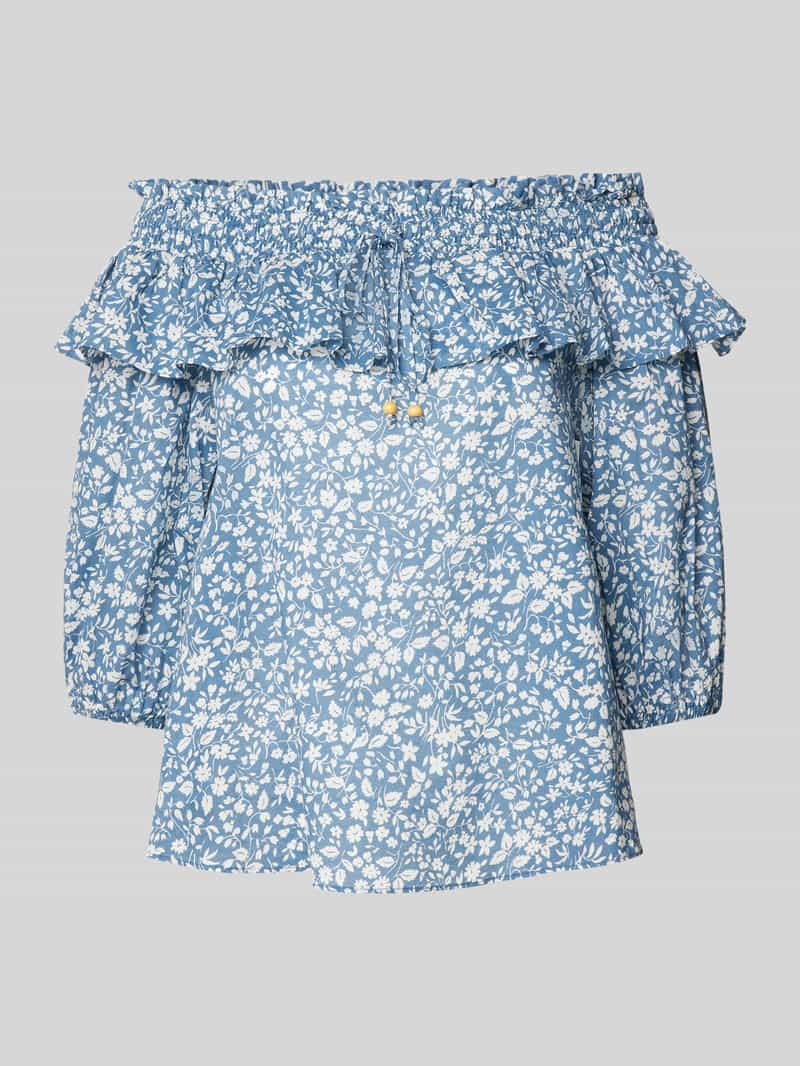 Lauren Ralph Lauren Off-schouder blouse met all-over print, model 'MIERCHAL'