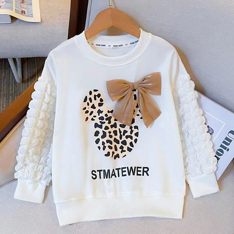YOUULAR Teenagers Sweatshirts for Girl Tops Heart Print Kids Clothes Shirts Spring Autumn Baby Children Clothing 4 6 7 8 9 10 11 12 14 Y