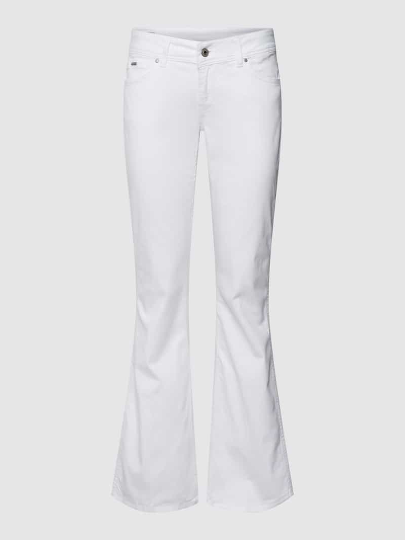 Pepe Jeans Flared fit broek in 5-pocketmodel, model 'NEW PIMLICO'