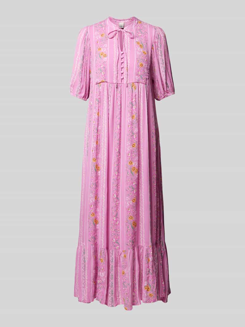 YAS Midi-jurk met bloemenmotief, model 'BELLA'