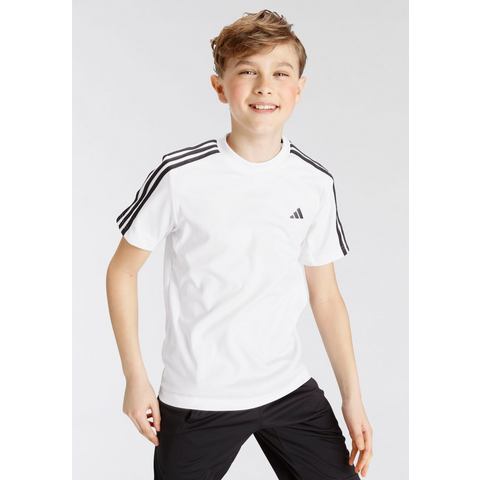 Adidas Essentials Train Aeroready 3-stripes Regular-fit T-shirt Jungen Weiß - 128