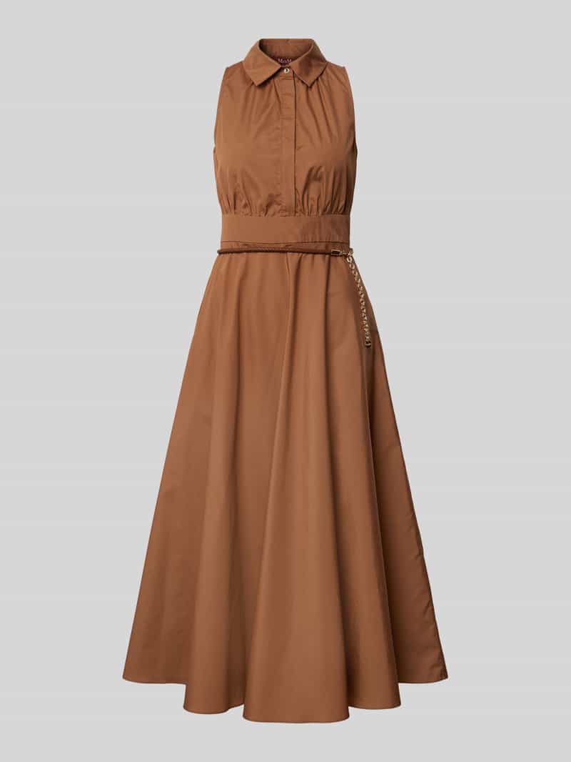 Max Mara Studio Midi-jurk met platte kraag, model 'ADEPTO'