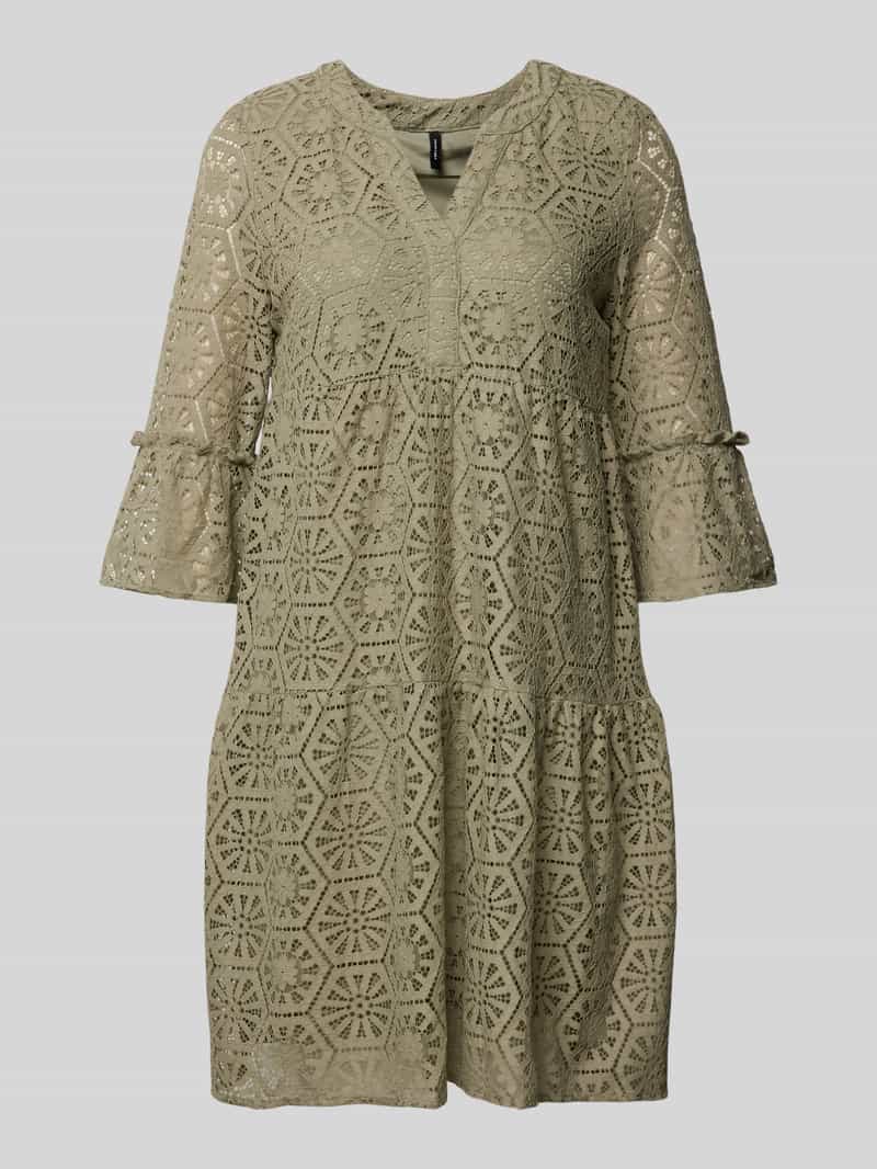 Vero Moda Mini-jurk met etskanteffect, model 'HONEY LULU'