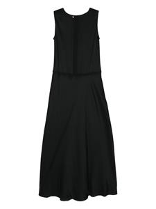 Lorena Antoniazzi Mouwloze crêpe midi-jurk - Zwart