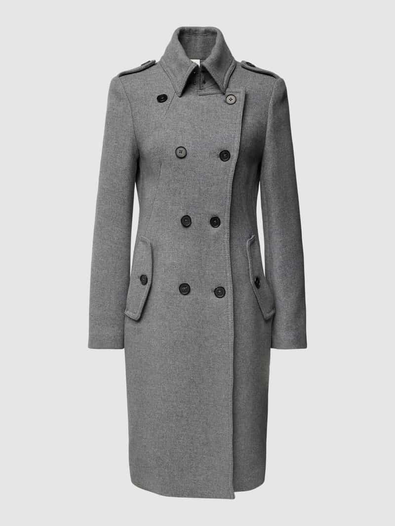 Drykorn Lange jas met platte kraag, model 'HARLESTON'