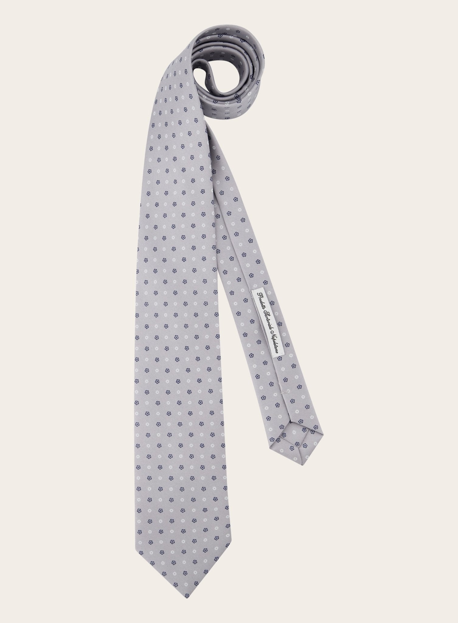 Eugenio Marinella Classic stropdas met print van zijde