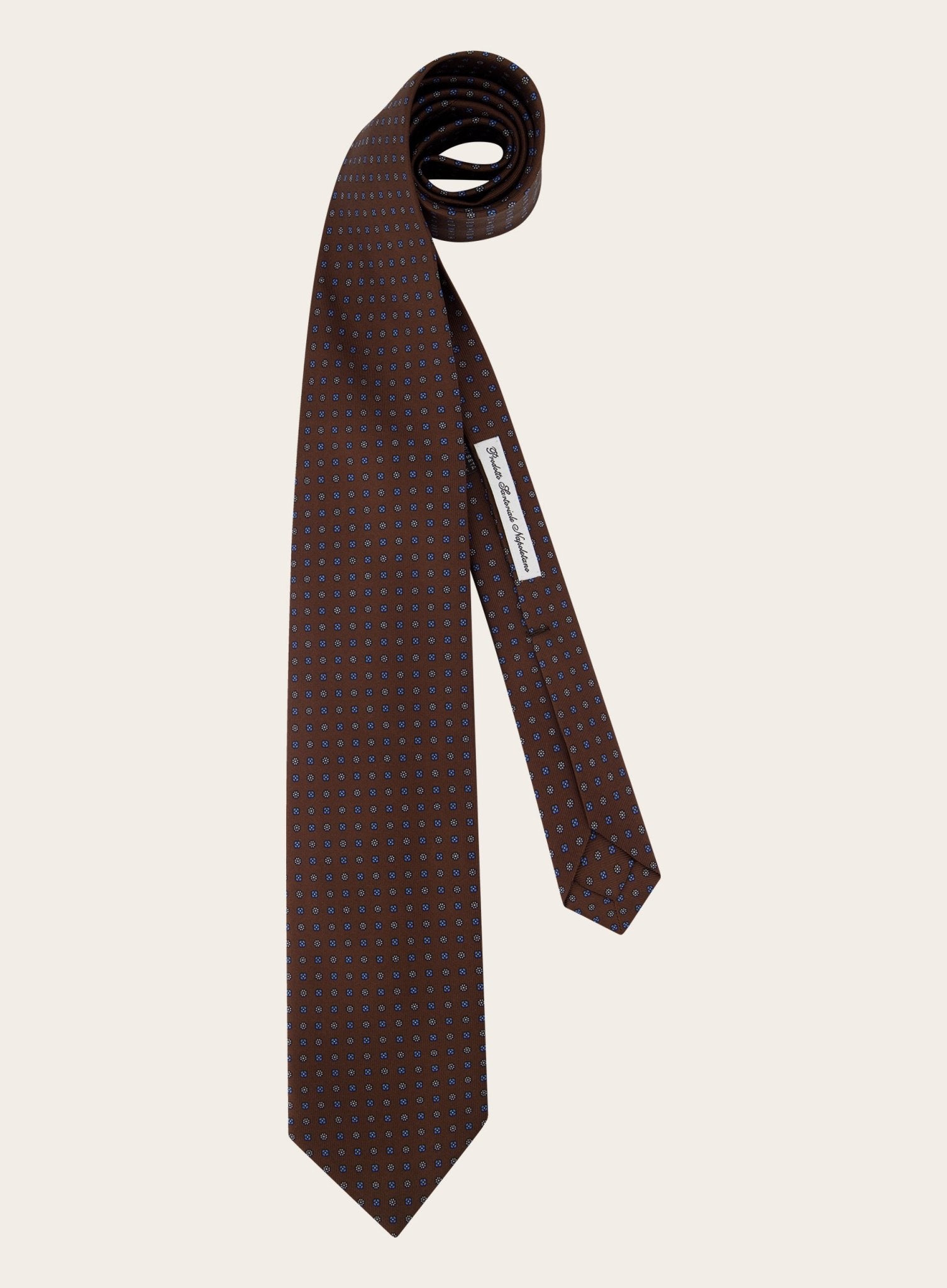 Eugenio Marinella 7 Fold stropdas van zijde