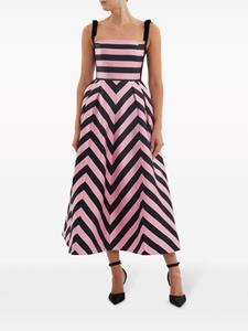 Rebecca Vallance Gesmockte midi-jurk - Roze