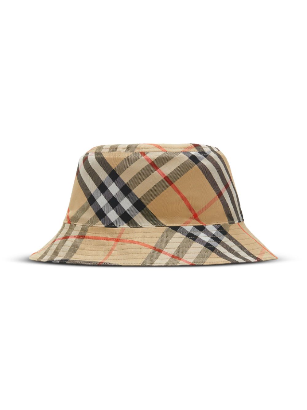 Burberry reversible check bucket hat - Grijs