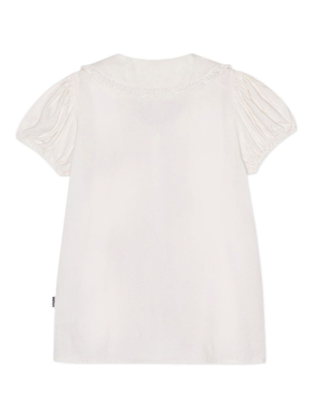 Molo short puff-sleeve blouse - Wit