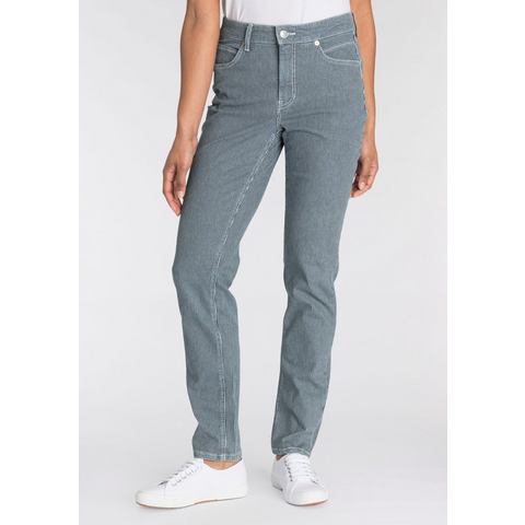 MAC Straight jeans Melanie Stripe Aansluitend elegant model